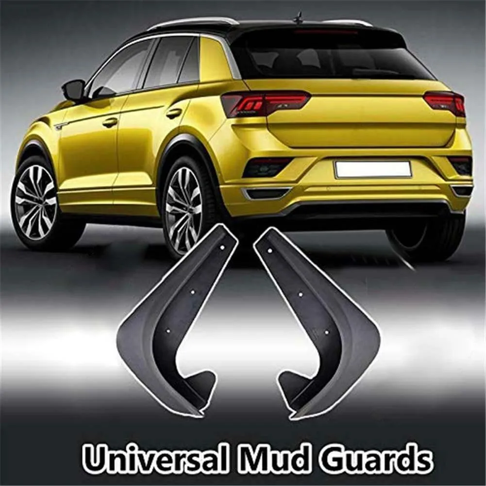 

4PCS Universal Car Mud Flaps Splash Guards For Front Or Rear Auto Accessories High Quality EVA Plastic Car Parts