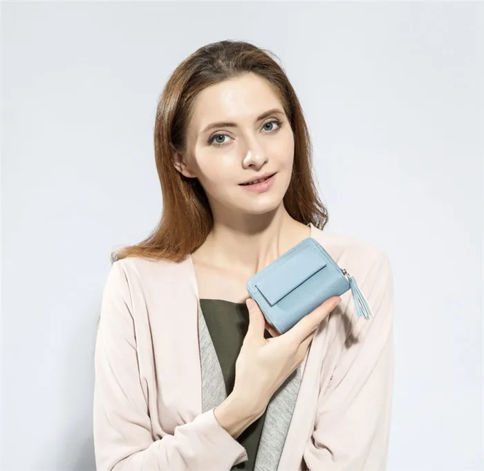 Miyahouse Лидер продаж Для женщин портмоне из искусственной кожи Женский кошелек на застежке молнии кошелек держатель для карт для девочек