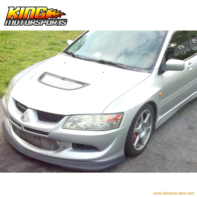 Подходит для 03-05 Mitsubishi Lancer EVO 8 ViII JDM передний бампер губ уретана глобальная