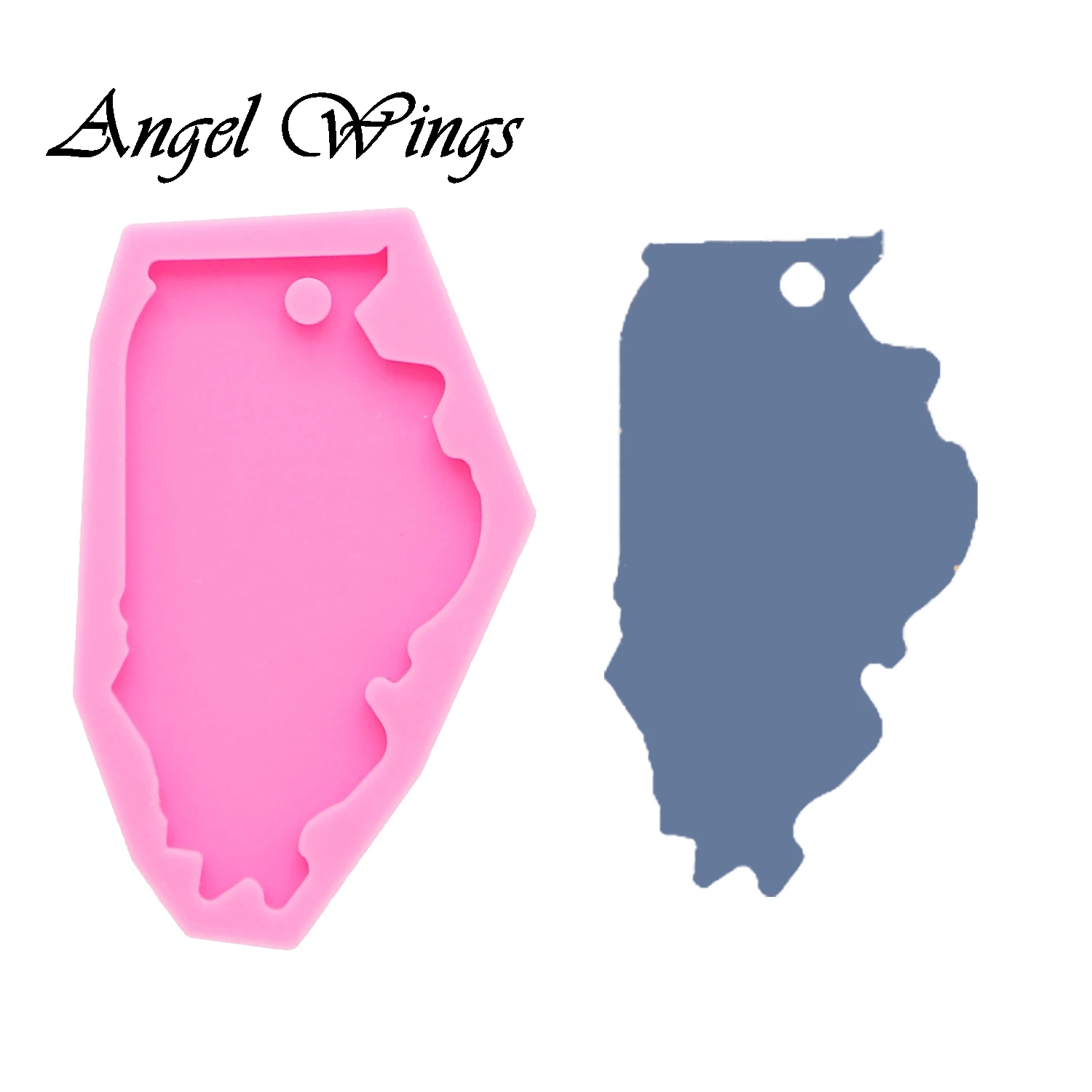 Новый блестящий брелок для ключей силиконовые формы эпоксидной смолы