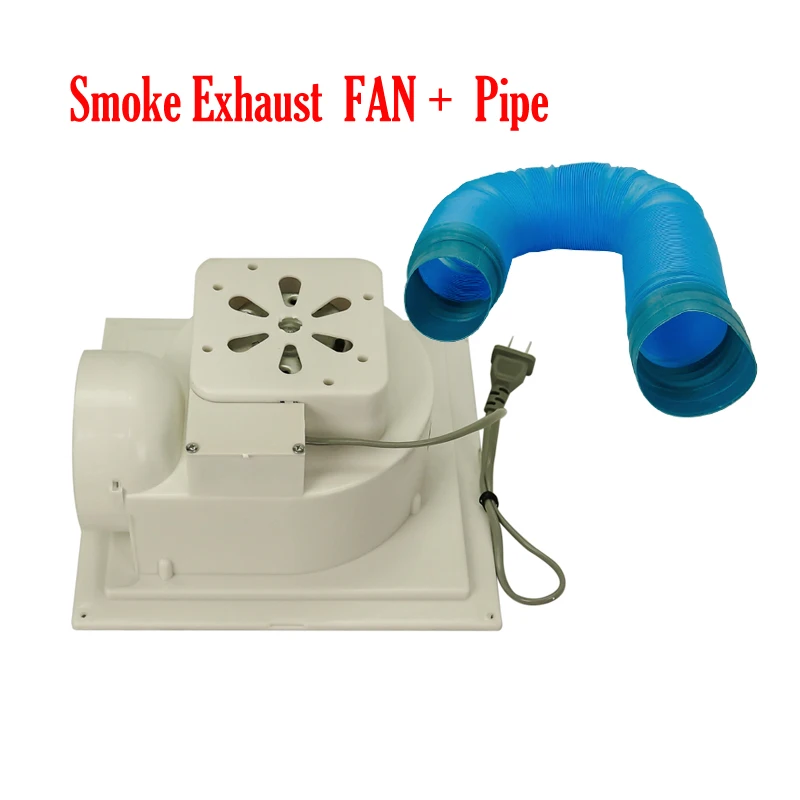 

220V/50hz Smoke Exhaust Fan 40W with Smoke Exhaust Pipe Diameter 10CM or 15CM Length 2M for LY Laser Engraver Used