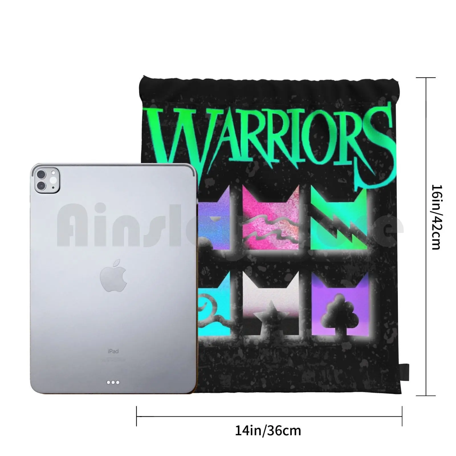Vaporwave Inverted Cats Clan Icons For Lovers Backpack Drawstring Bags Gym Bag Waterproof Bluestar Firestar | Багаж и сумки
