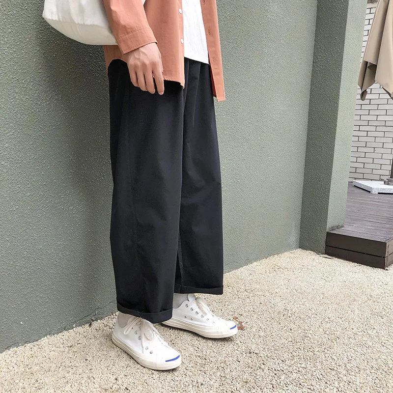 

Men Harajuku Kpop Harem Pants 2021 Colorful Man Japanese Streetwear Joggers Pants Male Vintage Beige Spring Sweatpants