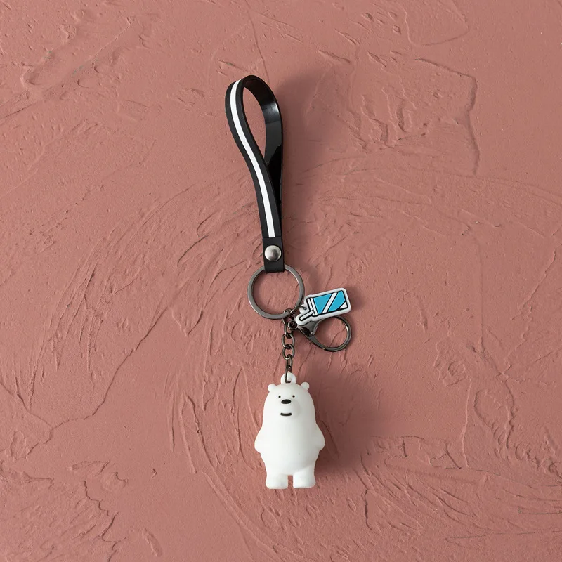 

Cartoon Bear Keychain Anime Cute Bears Pendant Couple's Car Keys Accessories Children Charm Small Gift Jewelry Key Ring Hot Sale