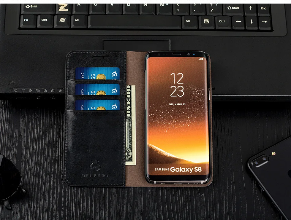 Musubo женский роскошный чехол для Note 9 Note 8 кожаный флип-чехол для samsung Galaxy S10 S9+ S8 Plus S7 Edge кошелек держатель для карт