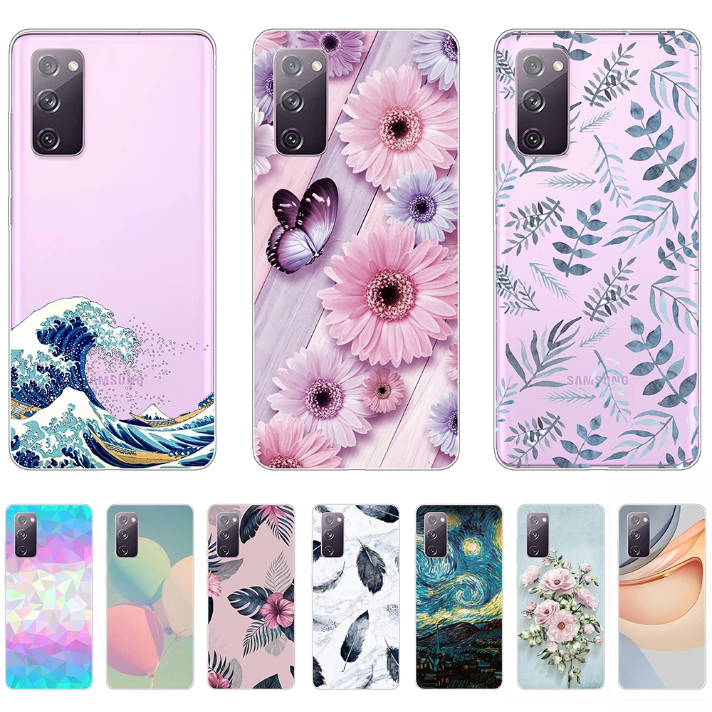 

Soft Case for Samsung Galaxy S20 FE Silicon Durable Transparent Shell Back Cases 6.5Inch Shockproof Bumper Dust-proof Anti-knock