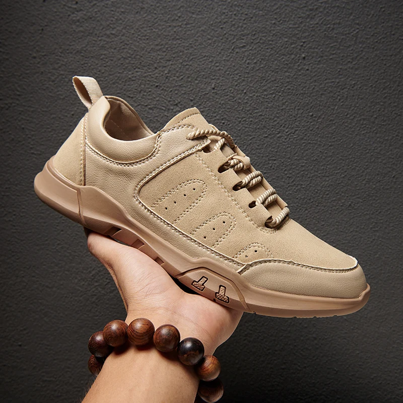 

Fall Low-top Retro Casual Leather Shoes Men Outdoor Deodorant Leather Shoes Men British Fashion Trendy Shoes Men Zapatillas *