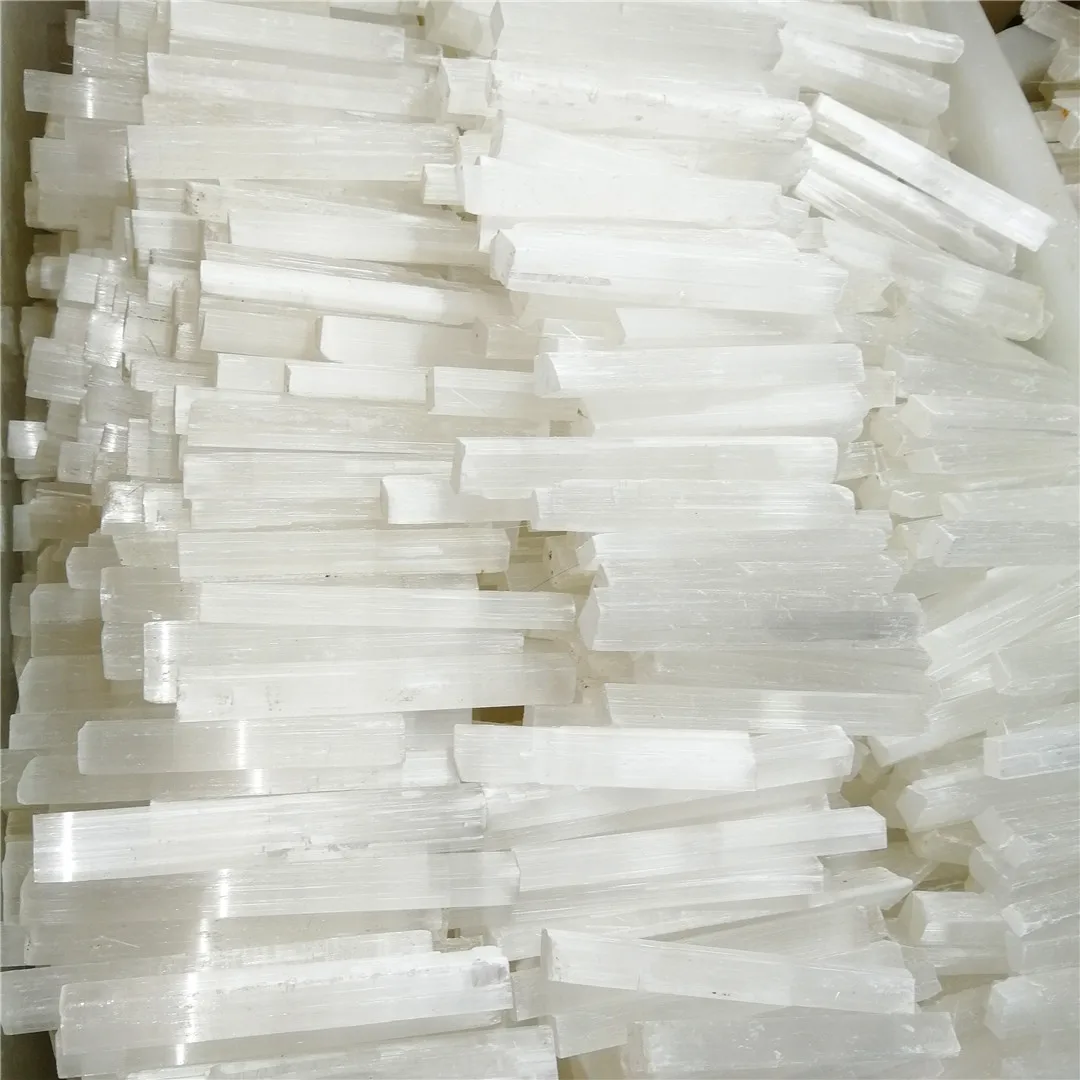 

250g Natural Selenite Quartz Crystal Sticks Quartz Crystal Chips Healing Stones and Minerals Specimen For Air Cleanning