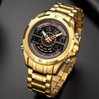 Часы наручные NAVIFORCE Мужские кварцевые, деловые брендовые Роскошные водонепроницаемые спортивные цифровые