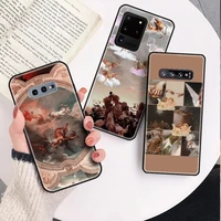soft phone cases for samsung j7 duo 2018 s9 plus m30 note 8 9 10 a7 a8 a9 s10 lite2019 classical angel modern art tpu cover capa