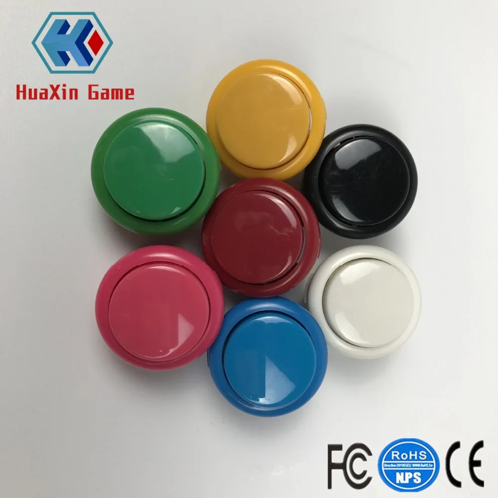

100 шт кнопок, Идеальная замена для Sanwa OBSF-30 OBSC-30 OBSN-30, Кнопочная аркадная боевая игра, наборы «сделай сам», запчасти для Mame Jamma