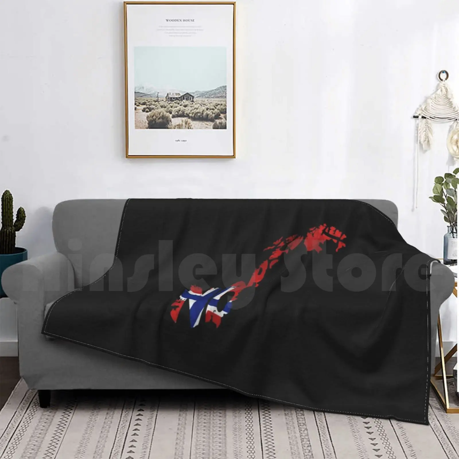 

Norway Typographic Map Flag Blanket For Sofa Bed Travel Norway Norge Norwegian Map Flag Typography Typo Love