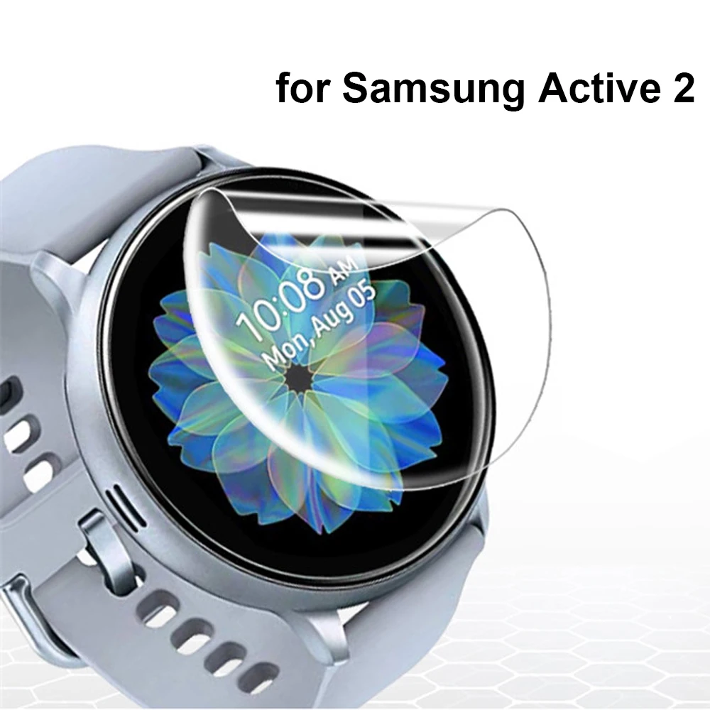 2 шт. ультратонкая Защитная пленка для Samsung Galaxy Watch Active 40 мм 44 противопузырьковая