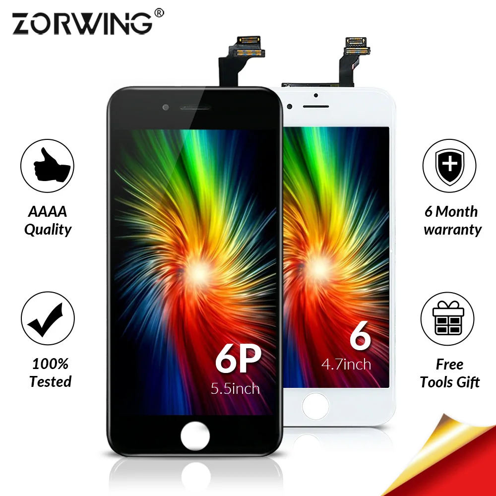 ЖК дисплей в сборе с тачскрином для смартфонов iPhone 4S 8 Plus белый/черный|Экраны