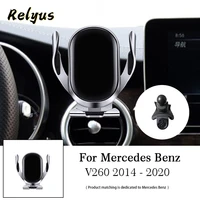 car wireless charger car mobile phone holder mounts gps stand bracket for mercedes benz v260 2014 2020 auto accessories