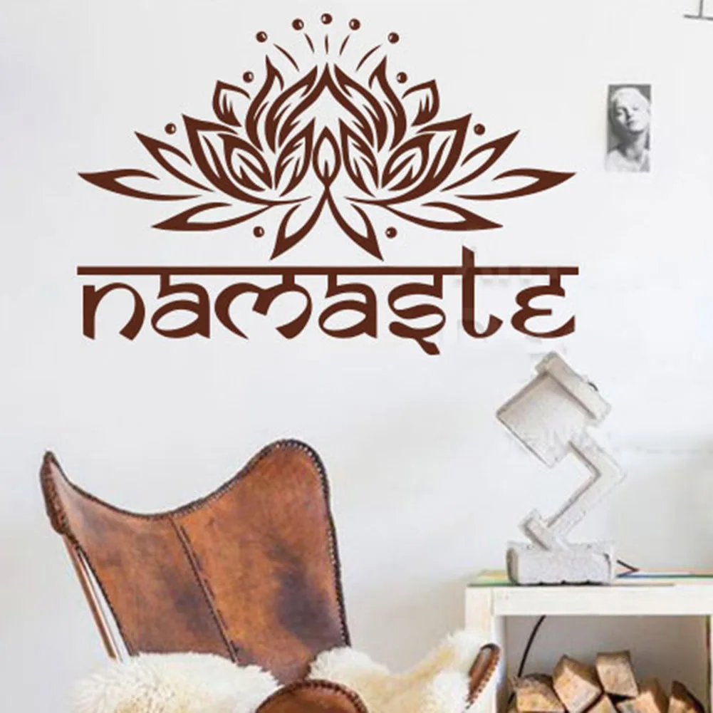 1 шт. цветок настенные наклейки с йогой домашний Декор Гостиная Спальня стены