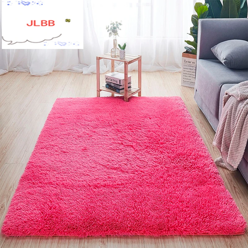 Ковер для гостиной с длинным ворсом из шелка и шерсти мягкий удобный хлопка