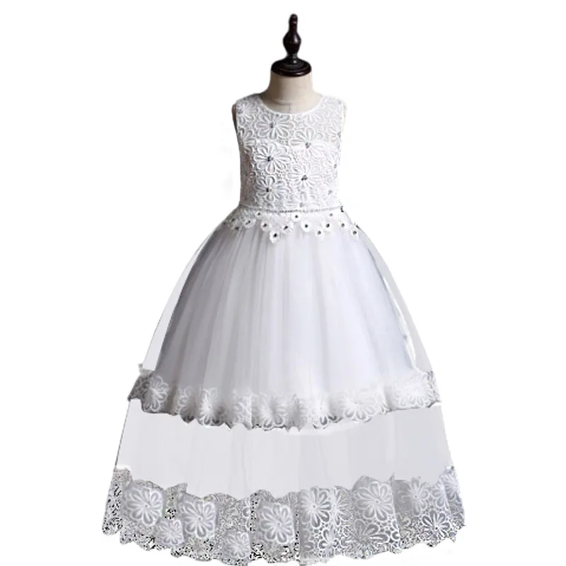 Детское платье с лепестками и цветами для девочек наряды подружки невесты