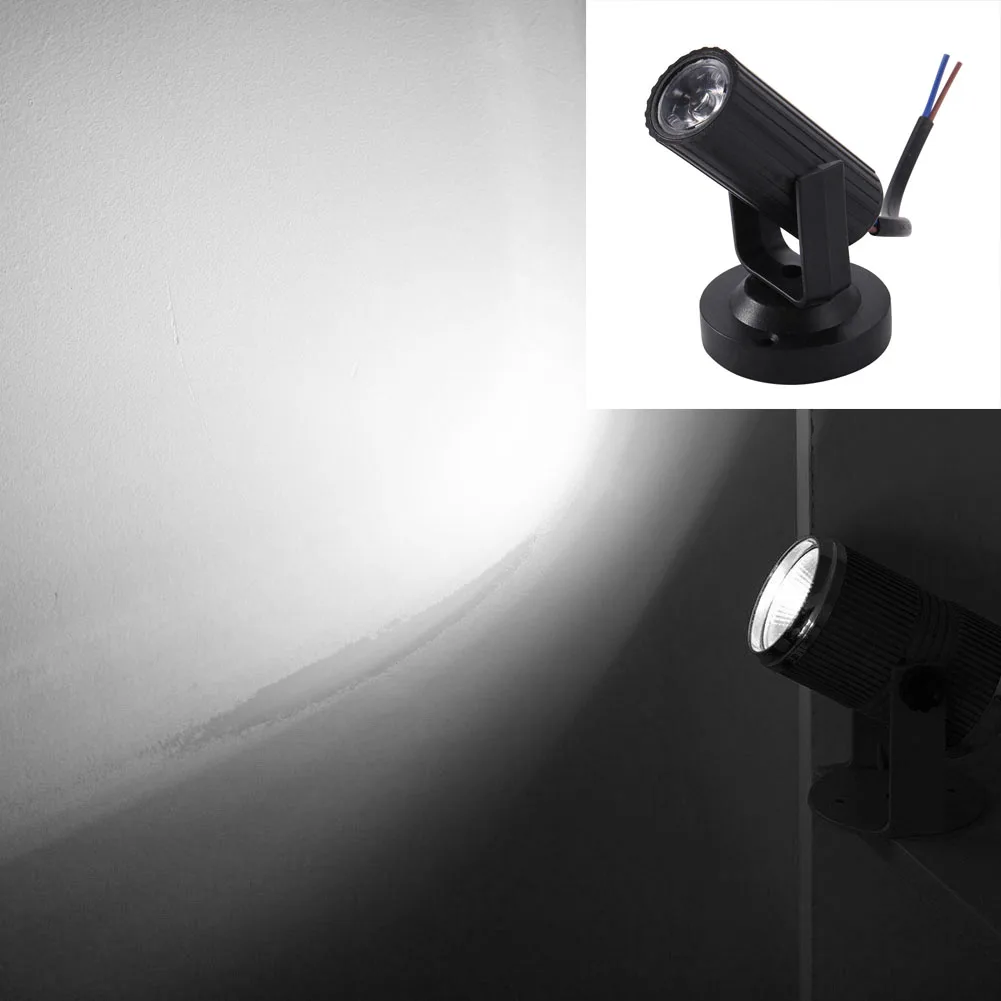 white light black Новейший RGB синий/красный/белый Светодиодный точечный светильник сценический светильник мини 3 Вт для DJ диско-бара KTV вечерние сценический светильник с движущейся головкой - Цвет: white light black