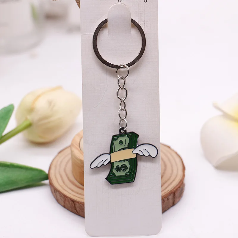 

Cute Cat Metal Key Chain Santa Claus Alien Hedgehog Keychain Pendant Keyring