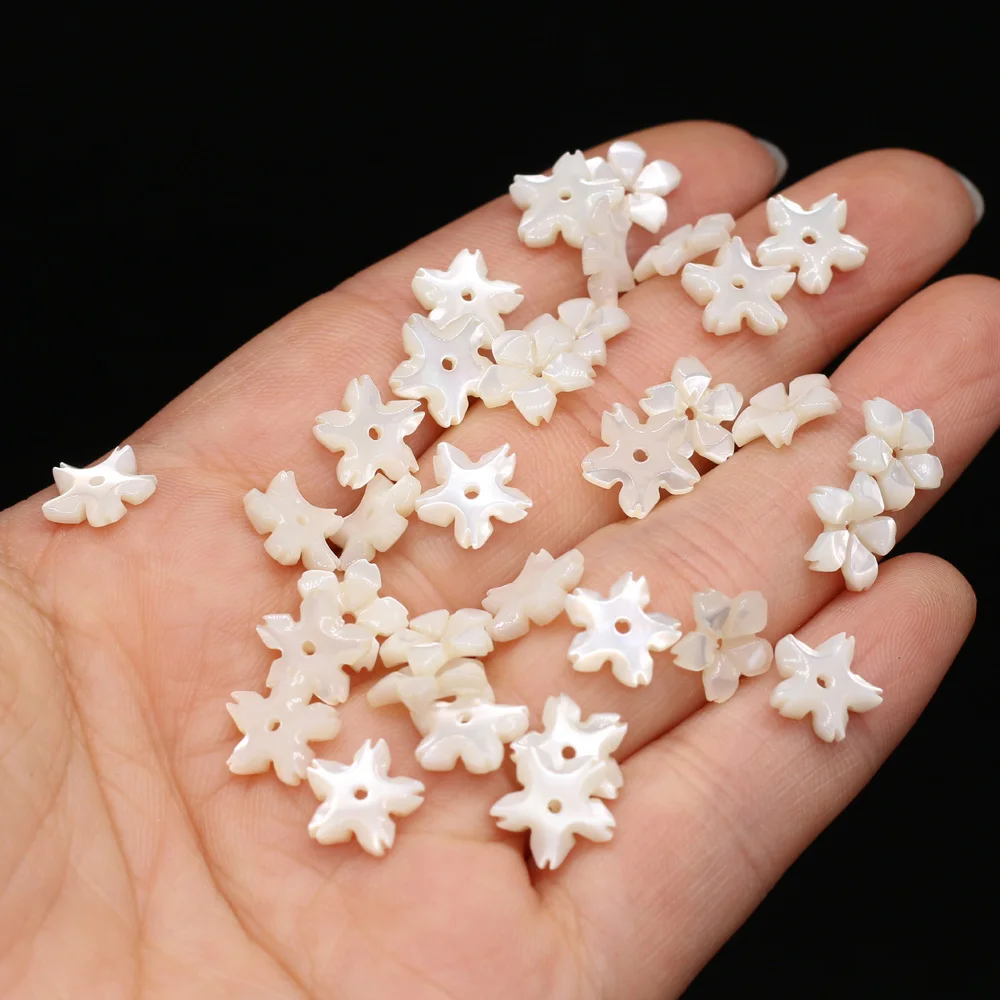 

Natural Freshwater White Shell Fresh Romantic Petal Shell Classic Pendant Bead Handmade Necklace Bracelet Jewelry Accessories