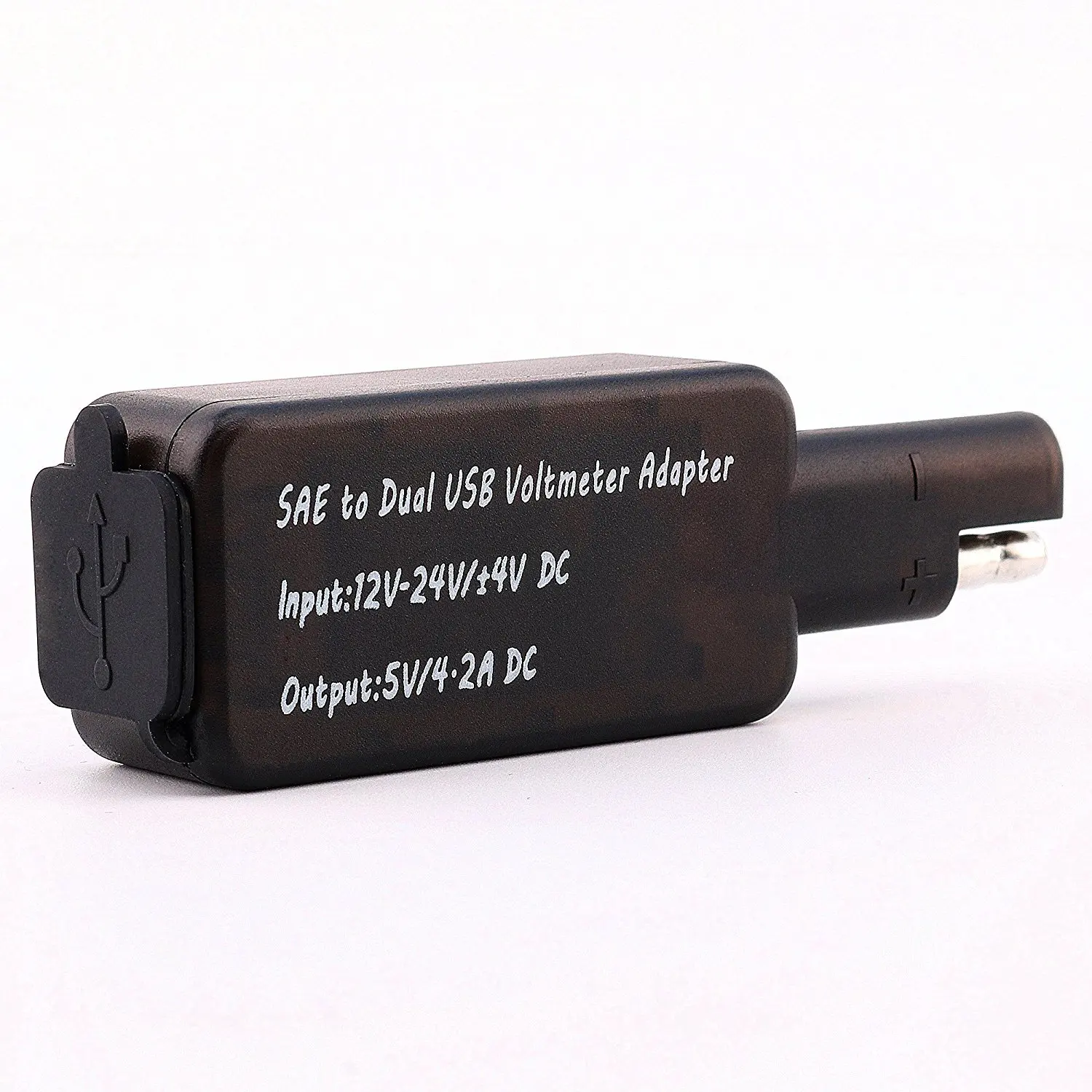 DC 12 24 В а мотоциклетное двойное зарядное устройство USB адаптер SAE к для телефона