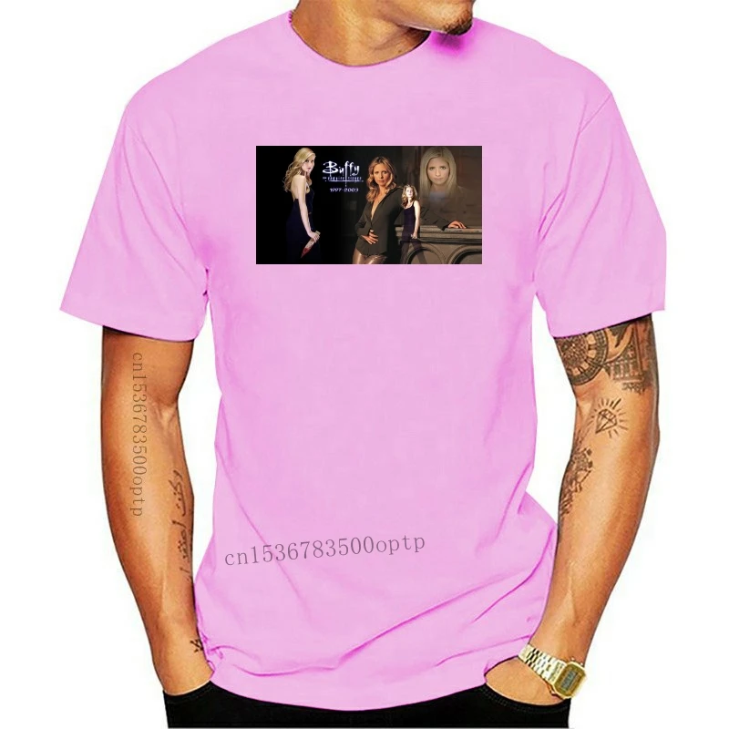 Новая красочная футболка в винтажном стиле сериала рассекающий вампира |