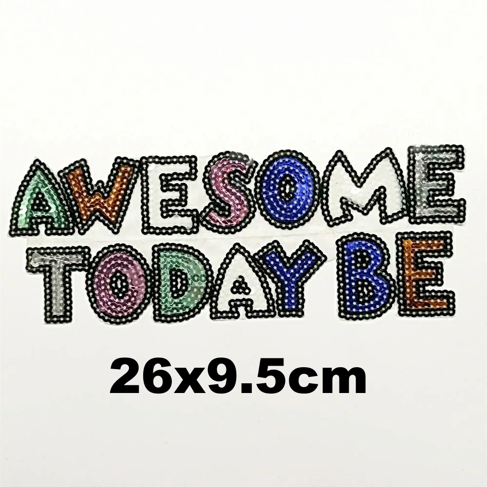 

DIY large embroidery big letter cartoon patches for clothing QR-3400