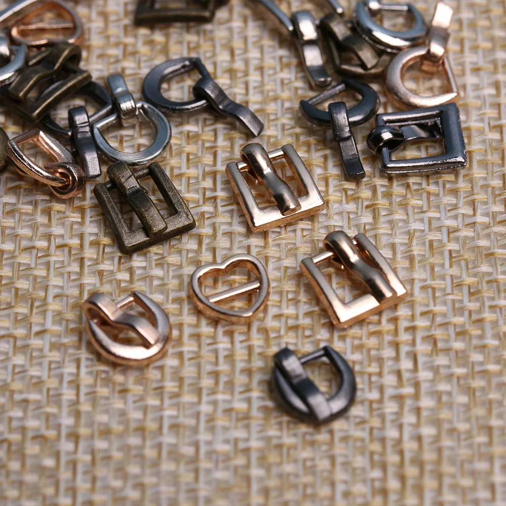 6/9 шт. 7*8 мм металлический кукла кнопки мини ультра маленький Тройная пряжка на