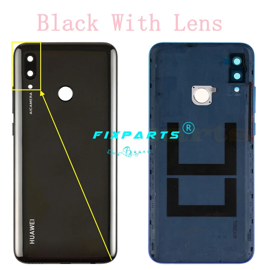 Стеклянная крышка для Huawei P Smart 2019 задняя аккумулятора корпуса Замена | Мобильные