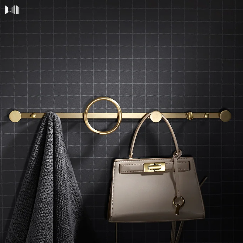 Латунная вешалка в скандинавском стиле люстра для спальни роскошный крючок