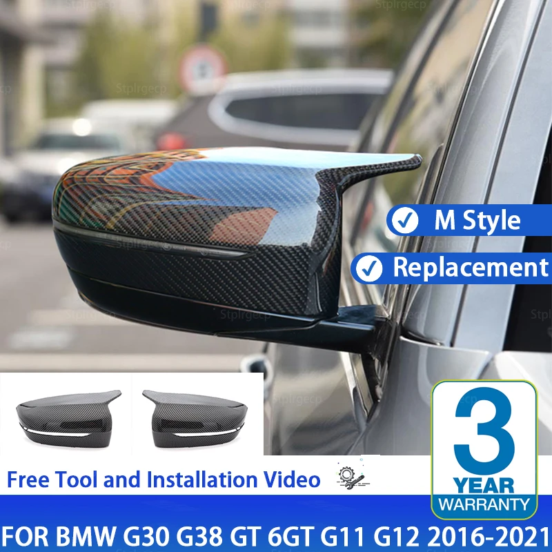 

Колпачки для зеркал заднего вида из углеродного волокна, боковой сигнал, форма крышки для BMW 4 5 7 8 серии G11 G12 G14 G15 G16 G22 G23 G24 G30 G31 G38