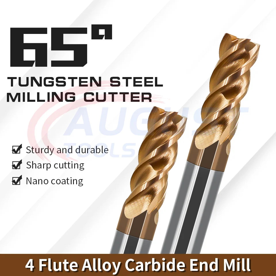 Высококлассная фреза AUGT HRC65 с покрытием DLC режущий инструмент из вольфрамовой