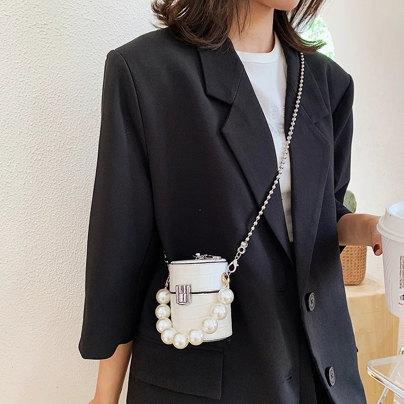 Новая модная мини сумка через плечо для женщин с каменным узором телефона на