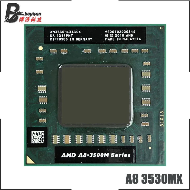 Процессор AMD A8-Series A8-3530MX A8 3530M X 1,9 GHz Quad-Core Quad-Thread cpu Процессор AM3530HLX43GX Socket FS1