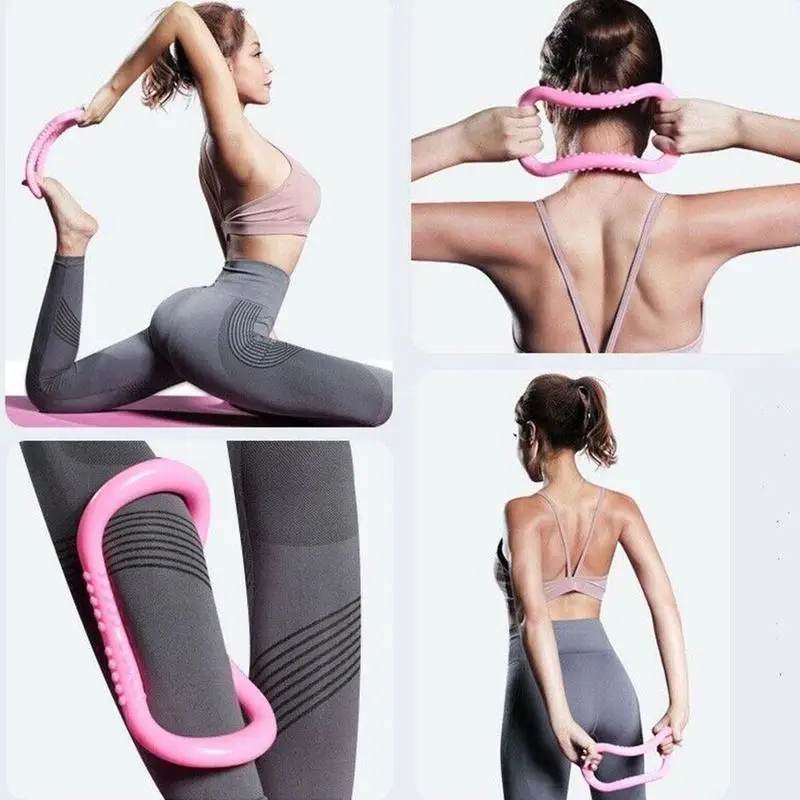 

Yoga Massage Circle Stretch Ring Fitness Ring Pilates Fitness Stretch Relax Yoga Exercise Ring Bone Equiment Ring Yoga F3F9