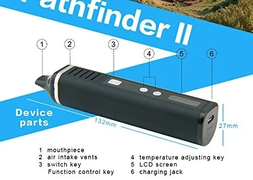 Hugo Vapor Pathfinder V2 Dry Herb Kit 2200mAh Battery Herbal Smoking Device | Дом и сад