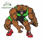 Стикер для автомобиля EARLFAMILY, 13 см х 12,5 см, с изображением медведей, борцов, граффити, украшение лобового стекла