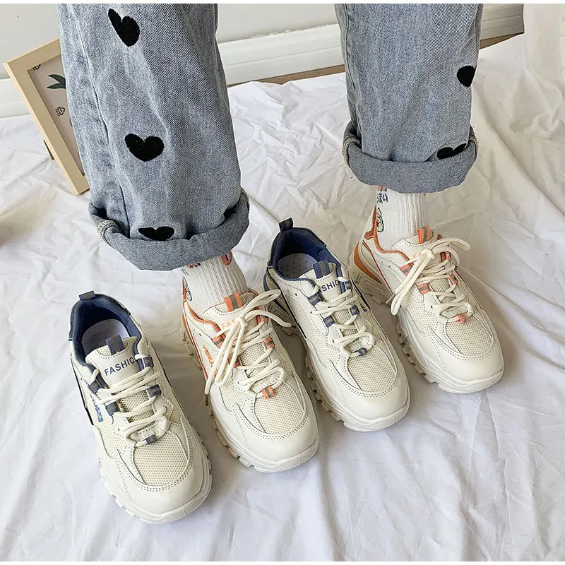 

Кроссовки женские спортивные сетчатые, дышащие, Вулканизированная подошва, повседневная обувь