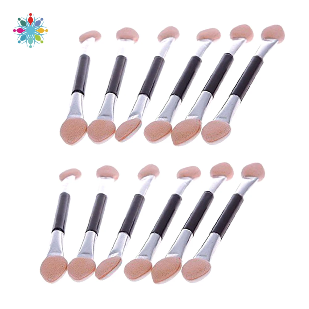 12 шт. двухконцевая губка для теней век аппликатор подводка глаз Кисть макияжа