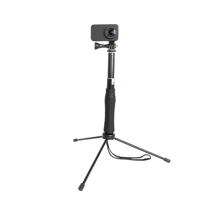 With tripod Портативная рукоятка Водонепроницаемая палка для селфи Штатив для GoPro Hero 7 6 5 4 SJCAM eken Yi 4K DJI OSMO аксессуары для экшн-камеры - Цвет: With tripod
