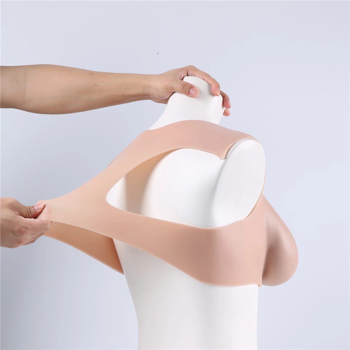 

E- Cup 2500g Silicone breast fake boobs Summer Cool Style Large Round Collar Design comfortable neck for Crossdresser Drag queen