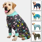 Тонкая одежда для больших собак, полноразмерное боди с четырьмя ногами, домашняя пижама, женская одежда для кормления и ухода за животом