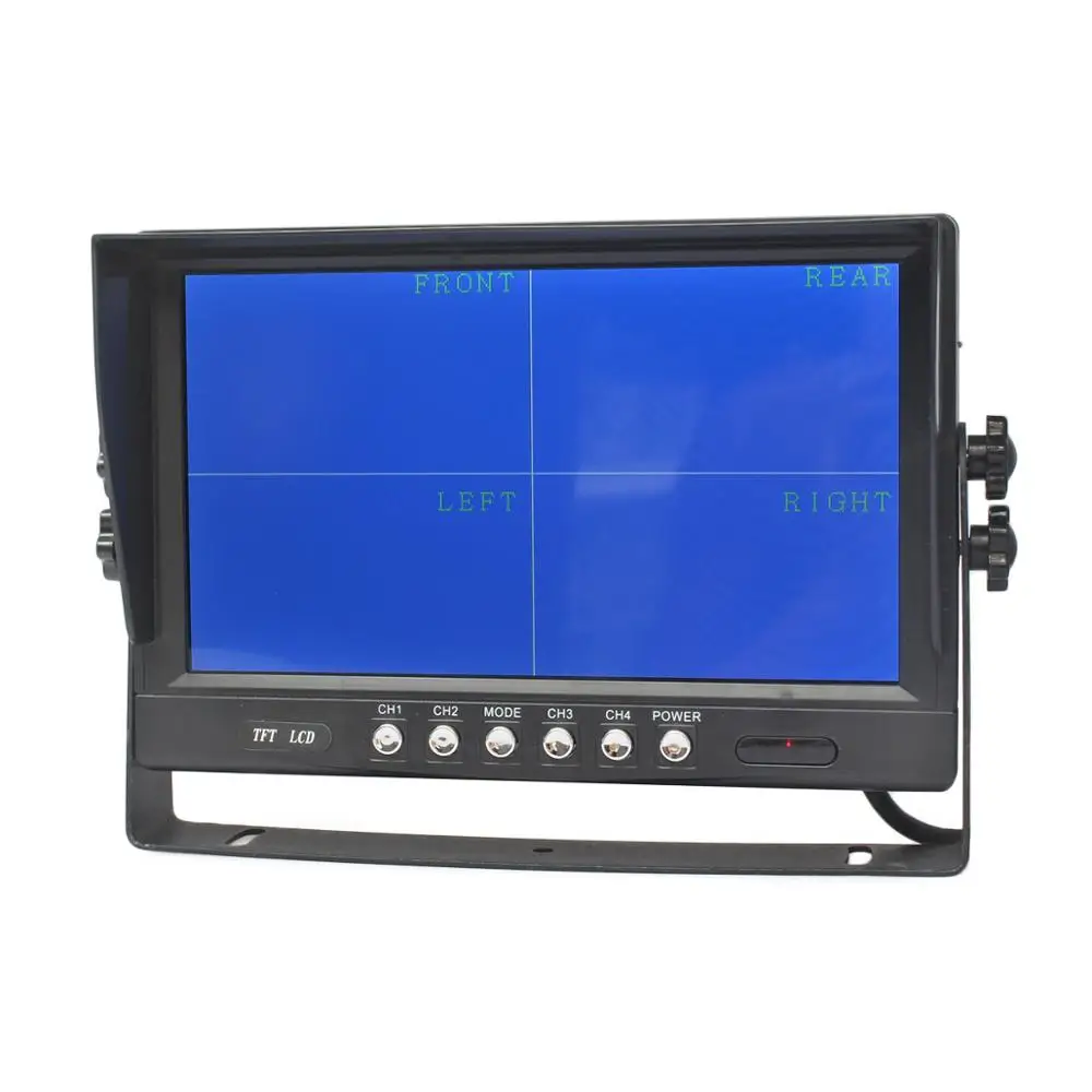 DIYKIT 9 дюймов Сплит QUAD Автомобильный монитор 4 x CCD светодиодный ночного видения