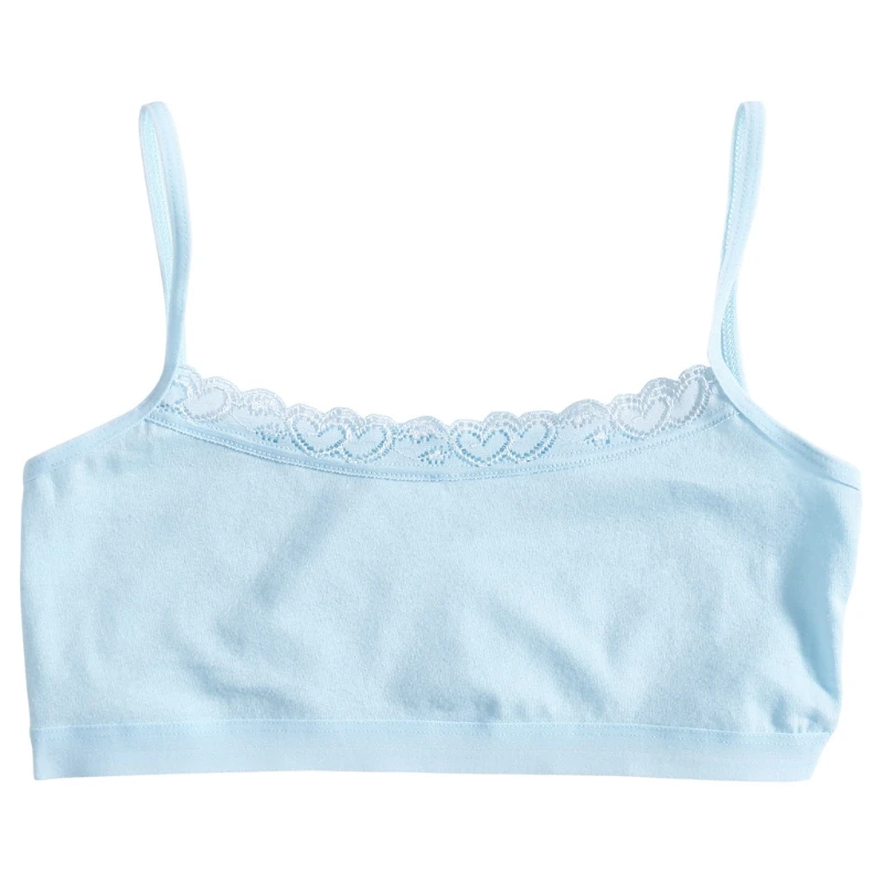 

Young Girls Lace Bra Puberty Teenage Soft Cotton Underwear Training Bra Clothing