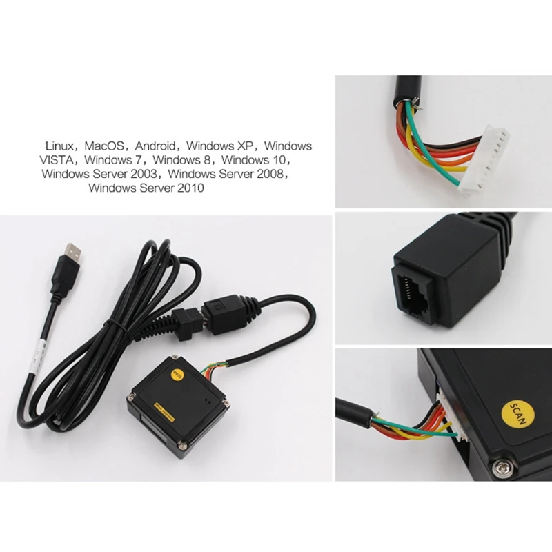 Usb 2D модуль сканирования штрих-кодов Мини Портативный встроенный считыватель