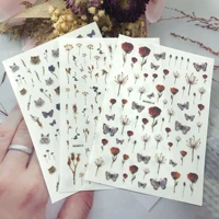 3d nail stickers flowers new design diy tips nail art decoration packaging self adhesive transfer decal slider