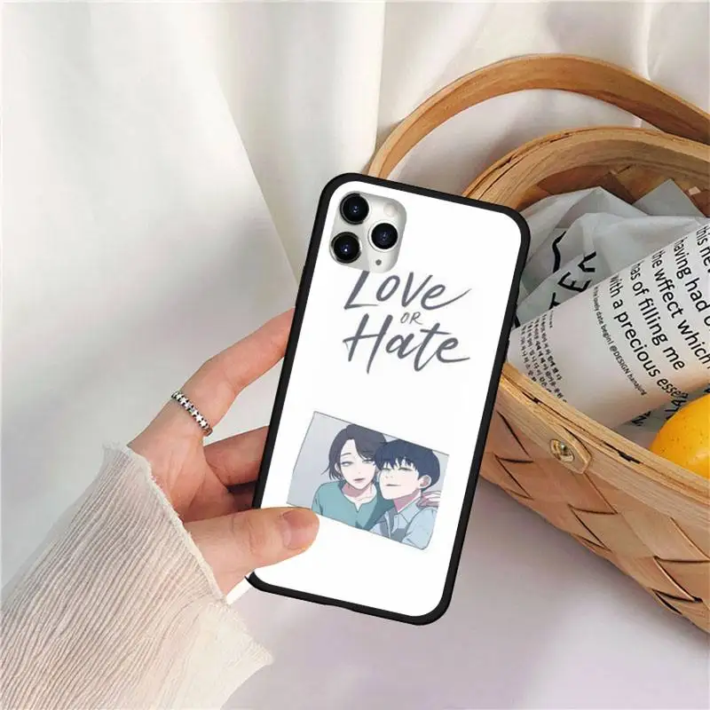 

Love or Hate Boy Phone Case for iPhone 11 12 pro MINI XS MAX 8 7 6 6S Plus X 5S SE 2020 XR