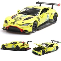 132 die cast metal toy model astonmartinvantage gte le mans sound and light racing pull back free shipping