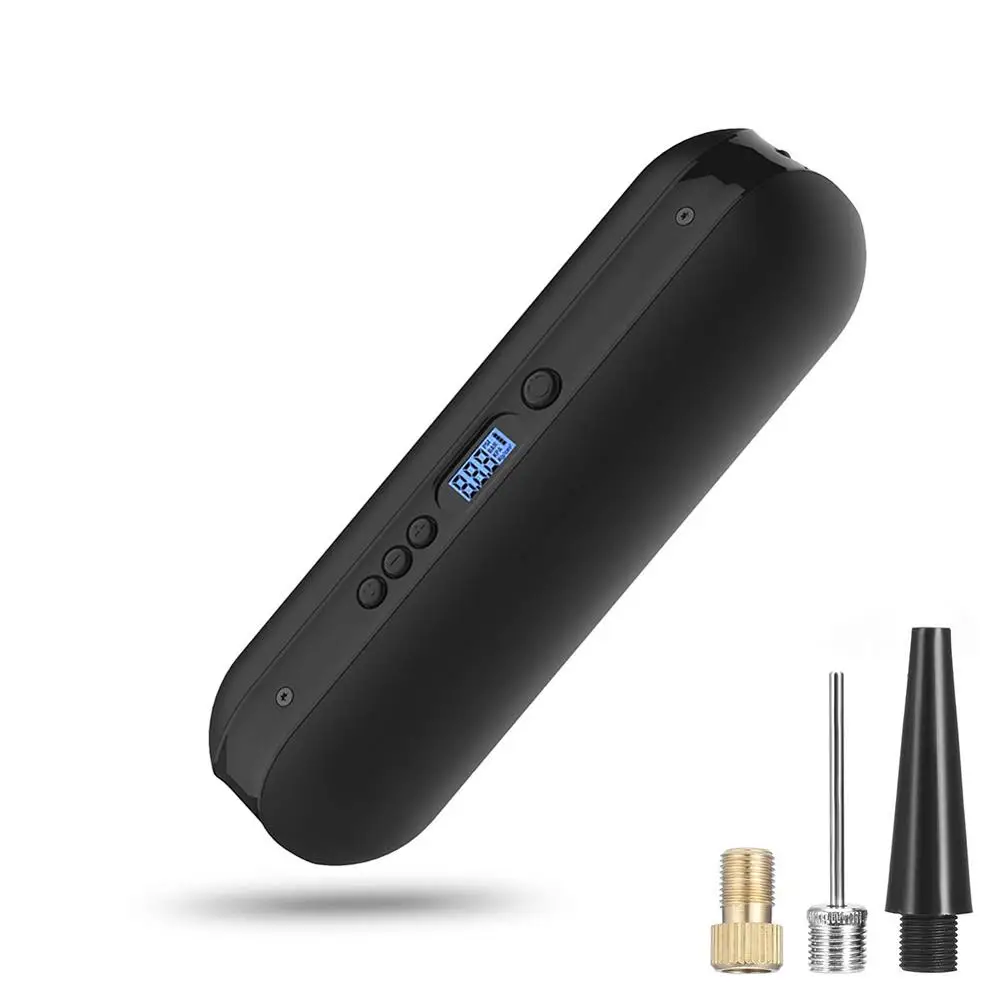 Портативный мини насос электрический с ЖК дисплеем 2000 мАч внешний аккумулятор